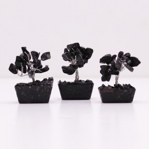 Μίνι Δεντράκι Πολύτιμων Λίθων Μαύρος Αχάτης - Black Agate